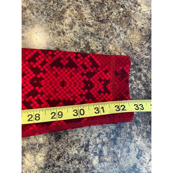 Lululemon Wunder Under Size 4 Leggings Ziggy Snake Red Tide Cranberry - Picture 9 of 9